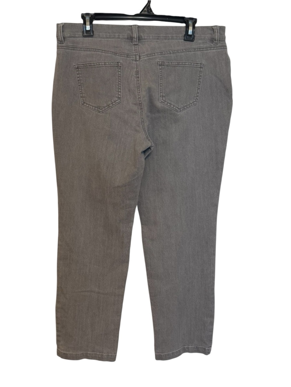 JONES NEW YORK  STRETCH GRAY JEANS   12 PETITE      #5 - Picture 5 of 8
